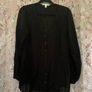 Back button up shirt, sheer but still looks professional!